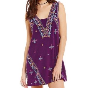 Free people embroidered shift dress